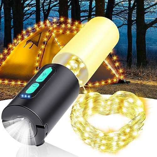 Versatile Camping String Lights Waterproof Rechargeable   Versatile Camping String Lights Waterproof Rechargeable 